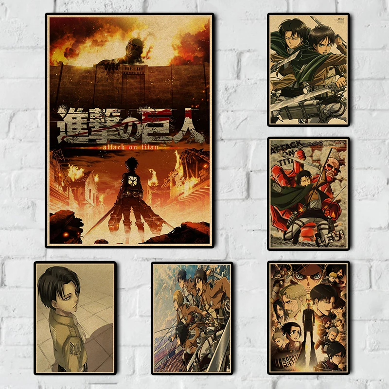 New Arrivel Japanese Anime Attack on Titan Shingeki no kyojin The Final Season Kraft Paper Printed For Home Decor wall stickers
New Arrivel Japanese Anime Attack on Titan Shingeki no kyojin The Final Season Kraft Paper Printed For Home Decor wall stickers