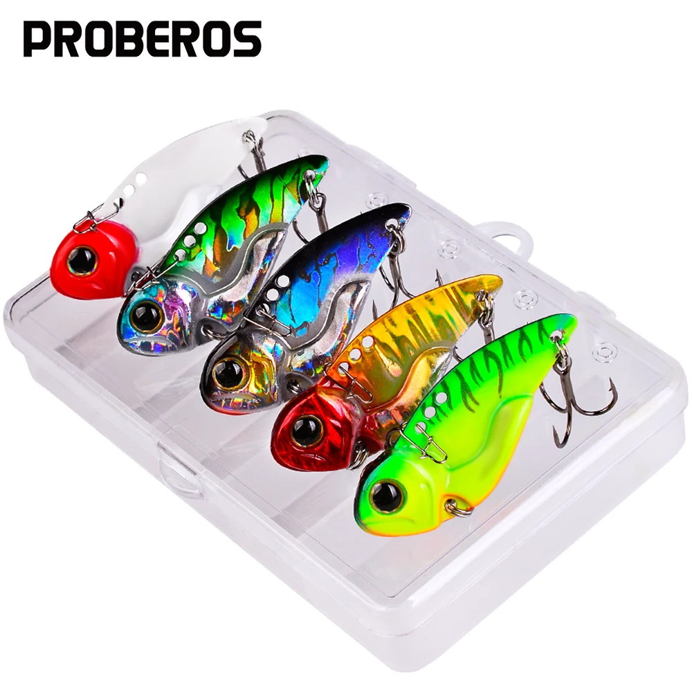 PROBEROS 5Pcs Metal Jigging Spoon 5g-7g-10g-15g-20g Artificial Baits Boat Fishing Jig Lures Super Hard VIB Fish Fishing Lures
PROBEROS 5Pcs Metal Jigging Spoon 5g-7g-10g-15g-20g Artificial Baits Boat Fishing Jig Lures Super Hard VIB Fish Fishing Lures