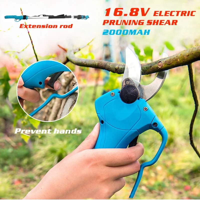 

16.8V Cordless Pruner Lithium-ion Pruning Shear Efficient Electric Scissors Bonsai Electric Tree Branches garden tools SC-8603