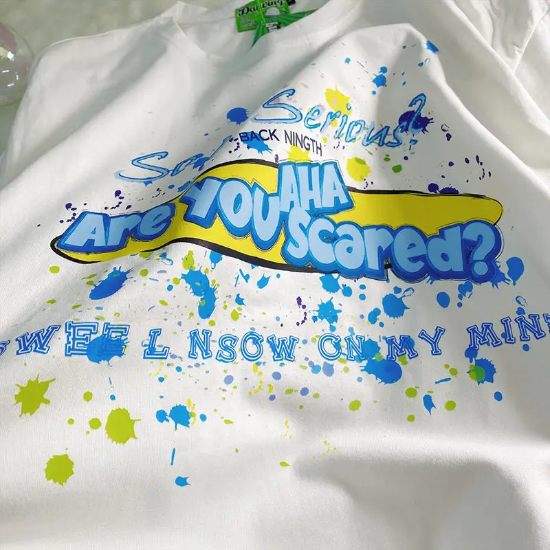 2021 Summer Oversize T-Shirts Korean Casual Printed Girls Short Sleeve Harajuku Cropped Tops Basic Woman T Shirts Streetwear 108
2021 Summer Oversize T-Shirts Korean Casual Printed Girls Short Sleeve Harajuku Cropped Tops Basic Woman T Shirts Streetwear 108
