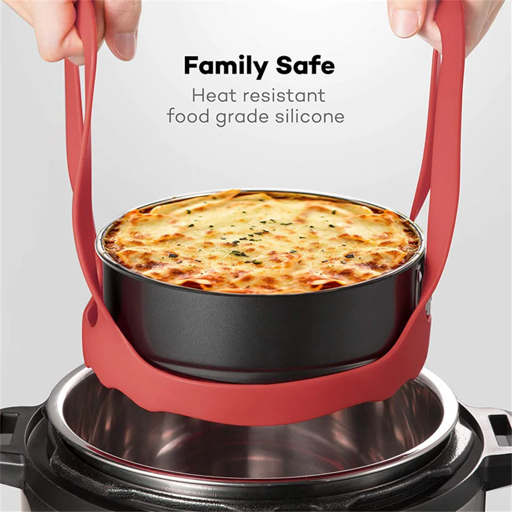 Pressure Cooker Sling Silicone Bakeware Lifter Accessories Cookers Kitchen Anti-slip Drain Pad Heat Insulated Mat Egg Rack
Pressure Cooker Sling Silicone Bakeware Lifter Accessories Cookers Kitchen Anti-slip Drain Pad Heat Insulated Mat Egg Rack