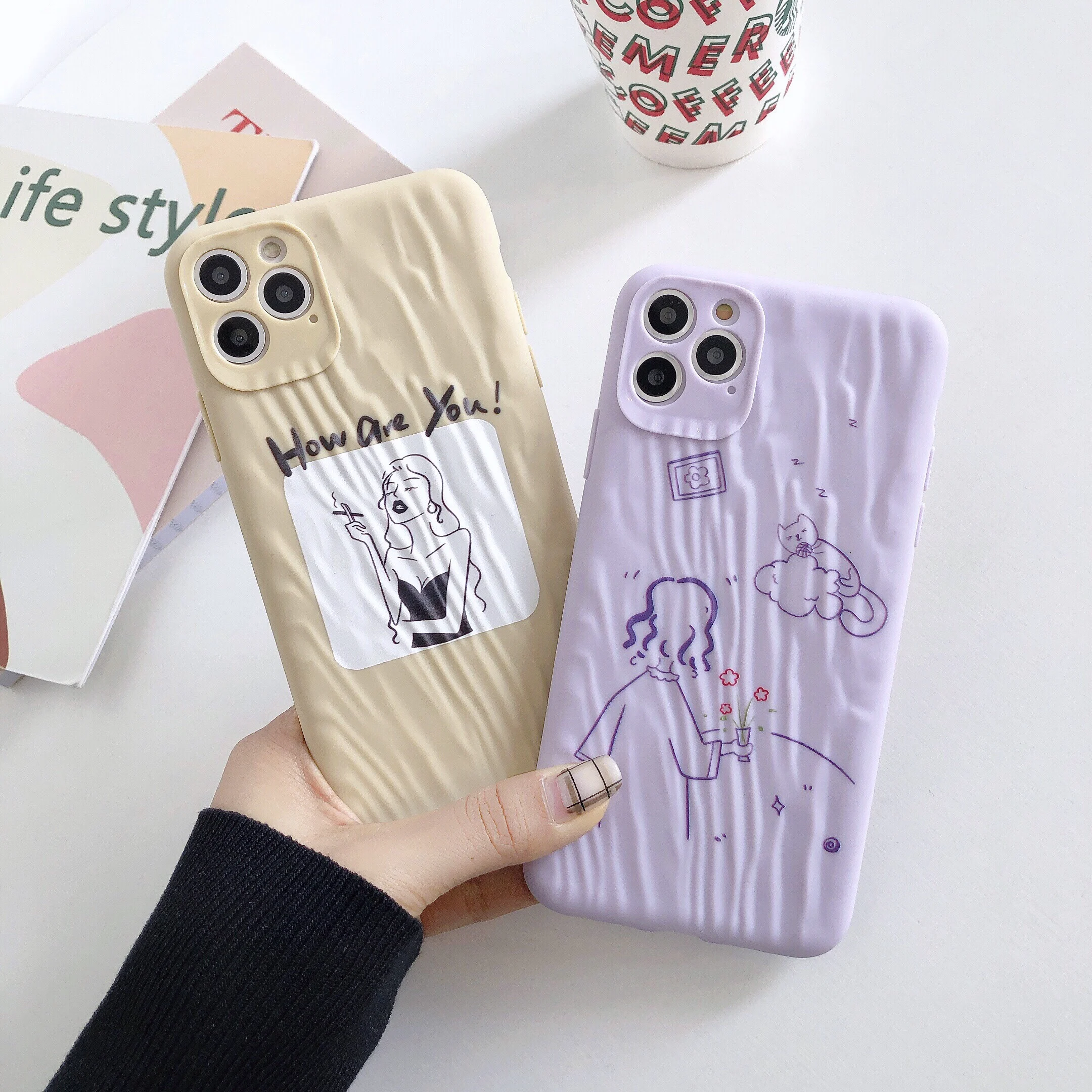 Бесплатная доставка для IPhone x чехол телефона I6 I7 I8 Xs Max защитный Iphone 11 Pro мультяшный