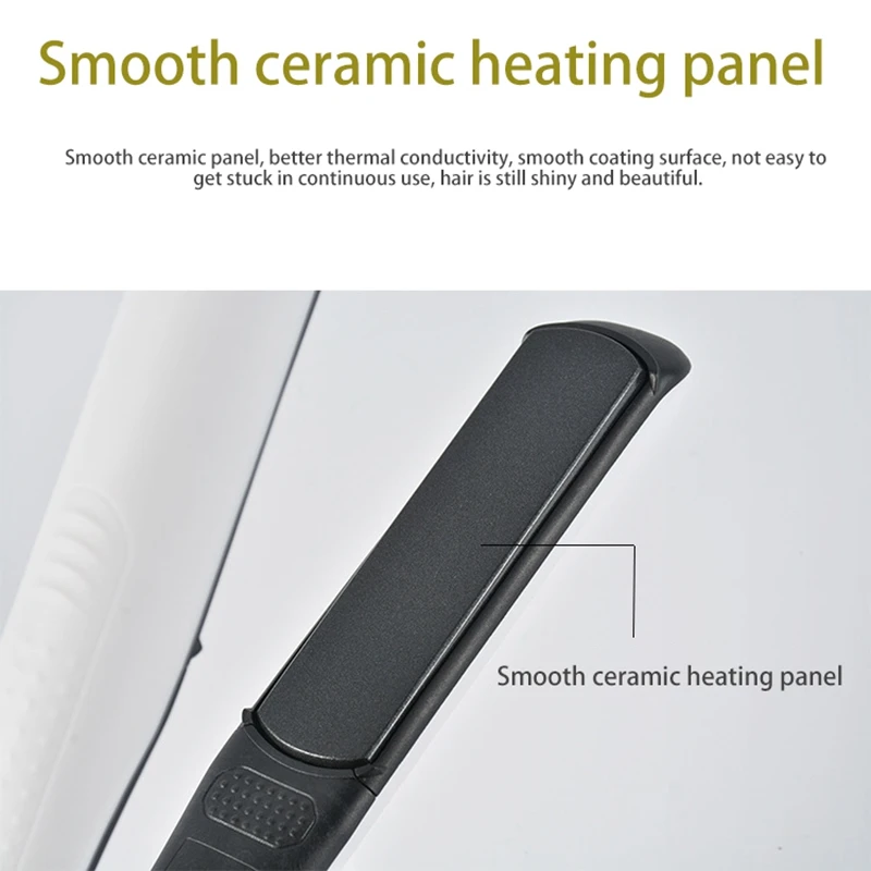 Hair Straightener Fast Heating Ceramic Flat Iron Hair Straightener for Dry Wet Hair Hair Curler
Hair Straightener Fast Heating Ceramic Flat Iron Hair Straightener for Dry Wet Hair Hair Curler