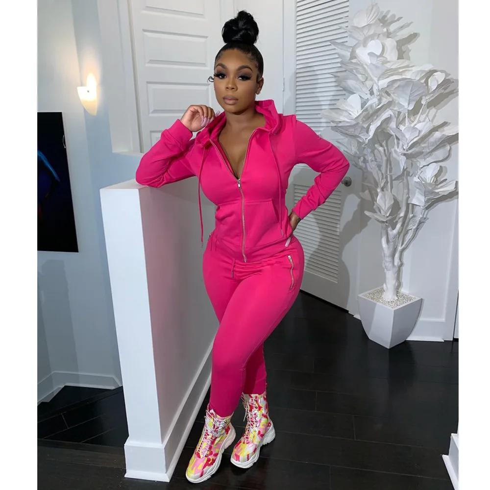 Женский осенний спортивный костюм из 2 предметов, однотонный комплект из топа на молнии с капюшоном и брюк с карманами, повседневная спортивная одежда, 9 цветов, 2XL, 2020
Женский осенний спортивный костюм из 2 предметов, однотонный комплект из топа на молнии с капюшоном и брюк с карманами, повседневная спортивная одежда, 9 цветов, 2XL, 2020