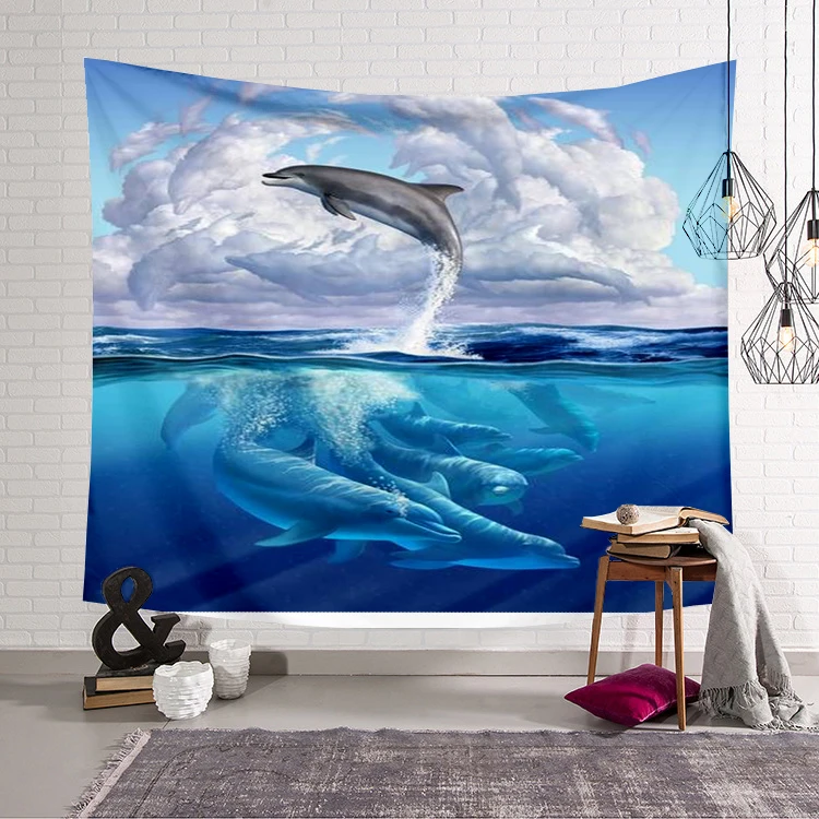 Cute dolphin colorful animal Tapestry 3D Printing Tapestrying Rectangular Home Decor Wall Hanging 04
Cute dolphin colorful animal Tapestry 3D Printing Tapestrying Rectangular Home Decor Wall Hanging 04