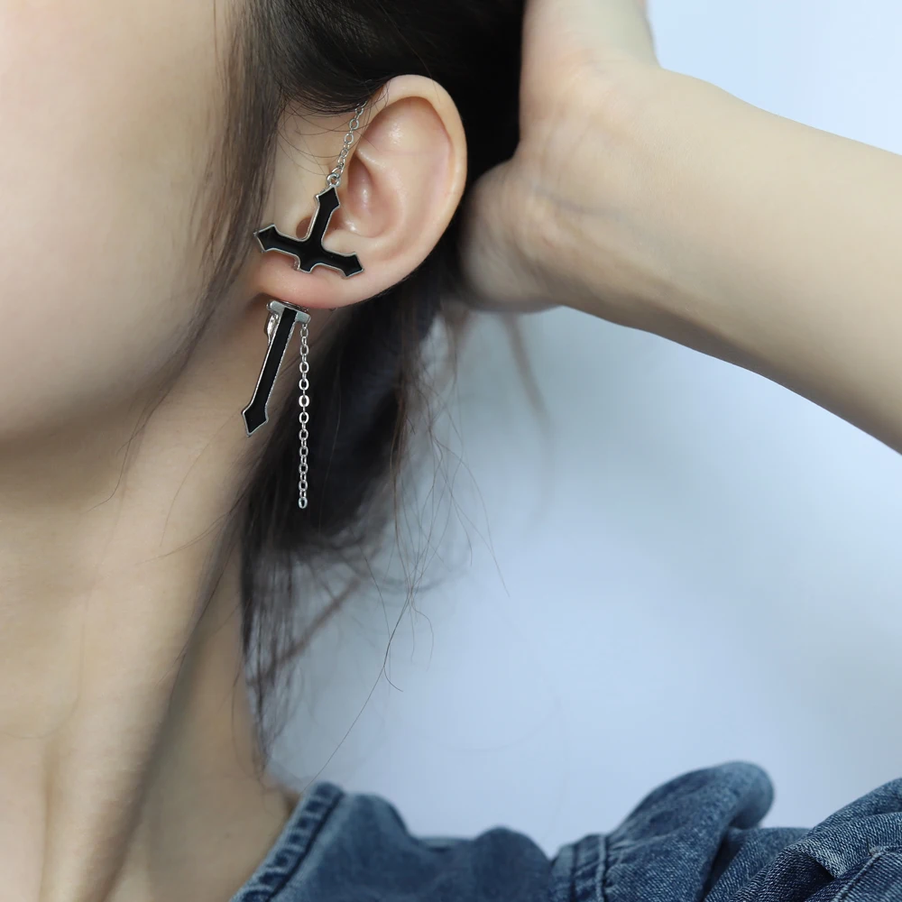 New Fashion Vintage Cross Drop Earrings for Women1PC Long Chain Cross Zipper Drop Earrings for Men Women Party Punk Jewelry Gift
New Fashion Vintage Cross Drop Earrings for Women1PC Long Chain Cross Zipper Drop Earrings for Men Women Party Punk Jewelry Gift