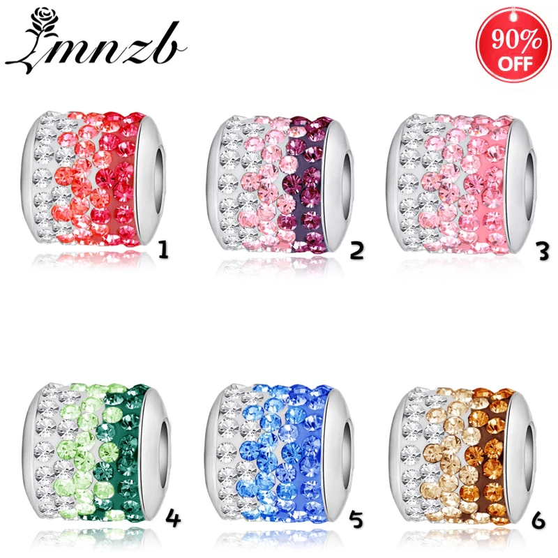 LMNZB Solid 925 Silver Big Hole Crystal European Beads Fit For Charm Bracelets Authentic Fashion Jewelry Making LC257
LMNZB Solid 925 Silver Big Hole Crystal European Beads Fit For Charm Bracelets Authentic Fashion Jewelry Making LC257