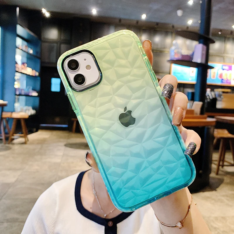 Luxury Gradient Fluorescent Color Phone Case For iPhone 12 11 Pro Max X XR XS Max 7 8 Plus Transparent Soft Back Cover
Luxury Gradient Fluorescent Color Phone Case For iPhone 12 11 Pro Max X XR XS Max 7 8 Plus Transparent Soft Back Cover
