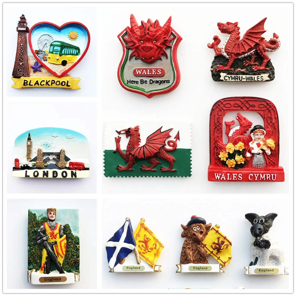 England Wales Flavor 3D UK Fridge Magnets Refrigerator Stickers Tourist Souvenir Decoration Articles Handicraft Gifts
England Wales Flavor 3D UK Fridge Magnets Refrigerator Stickers Tourist Souvenir Decoration Articles Handicraft Gifts
