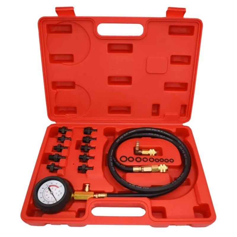 Oil Pressure Tester Kit, PSI Engine Oil Pressure Tester Gauge Tool Kit for Cars ATVs Trucks Use Oil Warning Devices
Oil Pressure Tester Kit, PSI Engine Oil Pressure Tester Gauge Tool Kit for Cars ATVs Trucks Use Oil Warning Devices