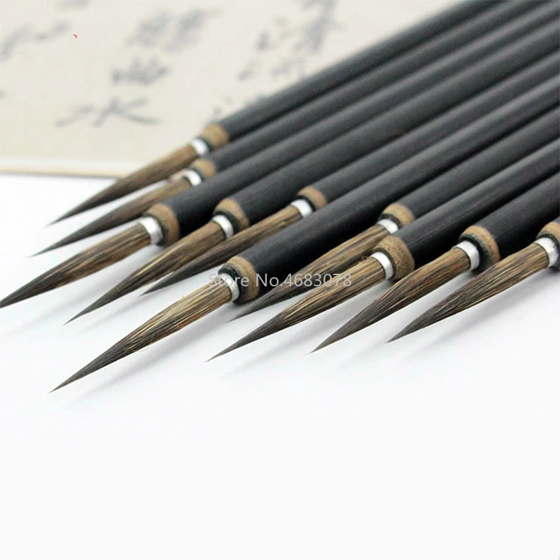 3pcs/set Copper head Hook Line Fine Paint Brush Chinese Calligraphy Brush Pen Paint Brush Art Stationary Oil Painting Brush
3pcs/set Copper head Hook Line Fine Paint Brush Chinese Calligraphy Brush Pen Paint Brush Art Stationary Oil Painting Brush