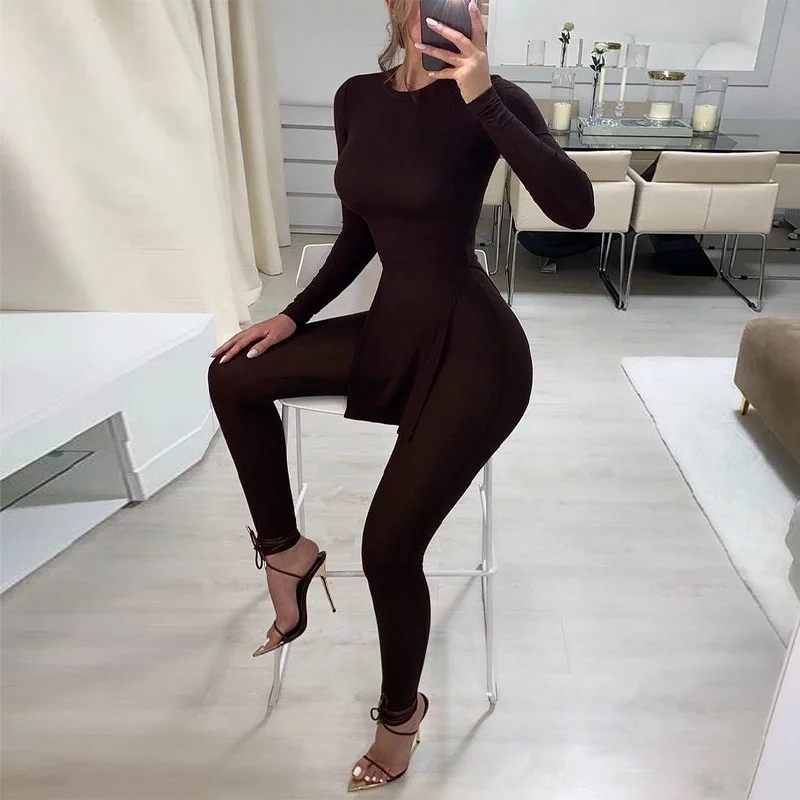 Женские осенние комплекты, Клубная одежда, комплект из двух предметов, Топ с длинным рукавом и длинные брюки, Повседневная облегающая модна...
Женские осенние комплекты, Клубная одежда, комплект из двух предметов, Топ с длинным рукавом и длинные брюки, Повседневная облегающая модна...