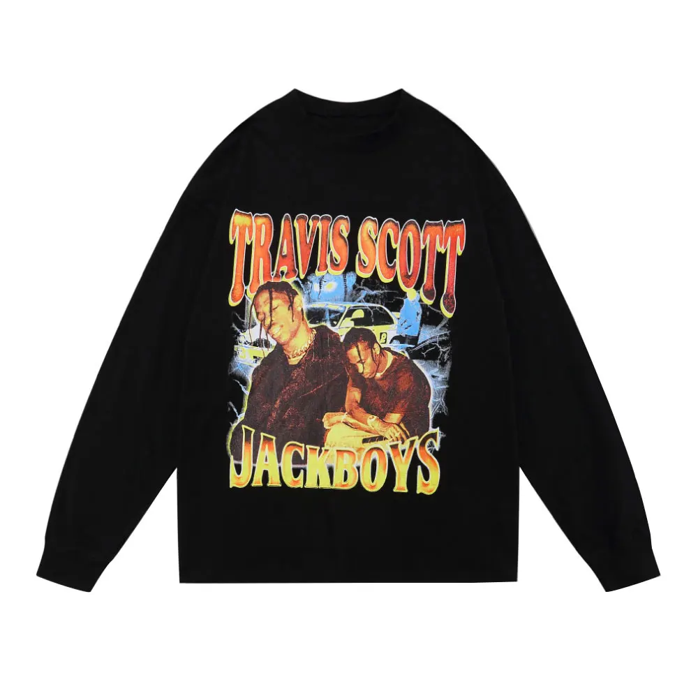 ZOTTSOZ Tee Shirts Hip Hop Harajuku Travis Scott Poster Print Long Sleeve T-Shirts Loose Fashion Casual Streetwear Tshirt Tops
ZOTTSOZ Tee Shirts Hip Hop Harajuku Travis Scott Poster Print Long Sleeve T-Shirts Loose Fashion Casual Streetwear Tshirt Tops