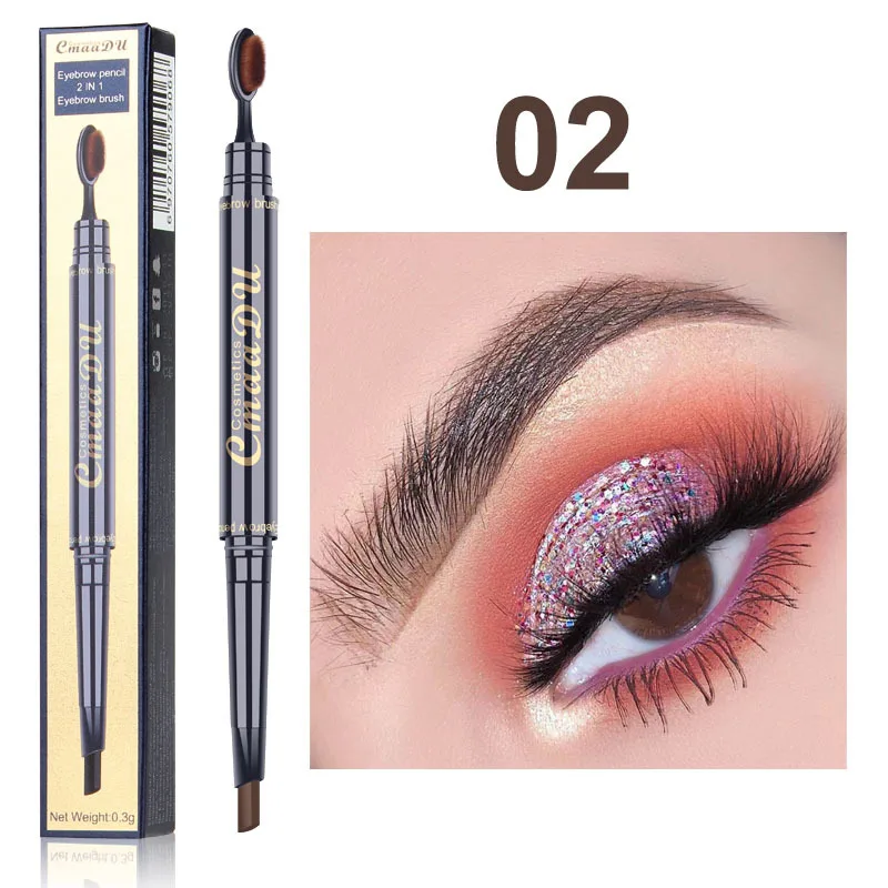 2 in 1 double head eyebrow with brush toothbrush head eyebrow pencil multifunctional waterproof long lasting makeup
2 in 1 double head eyebrow with brush toothbrush head eyebrow pencil multifunctional waterproof long lasting makeup