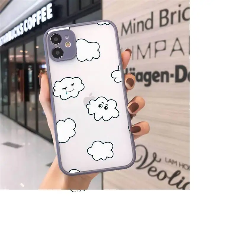 Cartoon clouds Phone Case Matte For iPhone 12 Mini 11 Pro XR XS Max 7 8 Plus X Hard PC Back Cover
Cartoon clouds Phone Case Matte For iPhone 12 Mini 11 Pro XR XS Max 7 8 Plus X Hard PC Back Cover