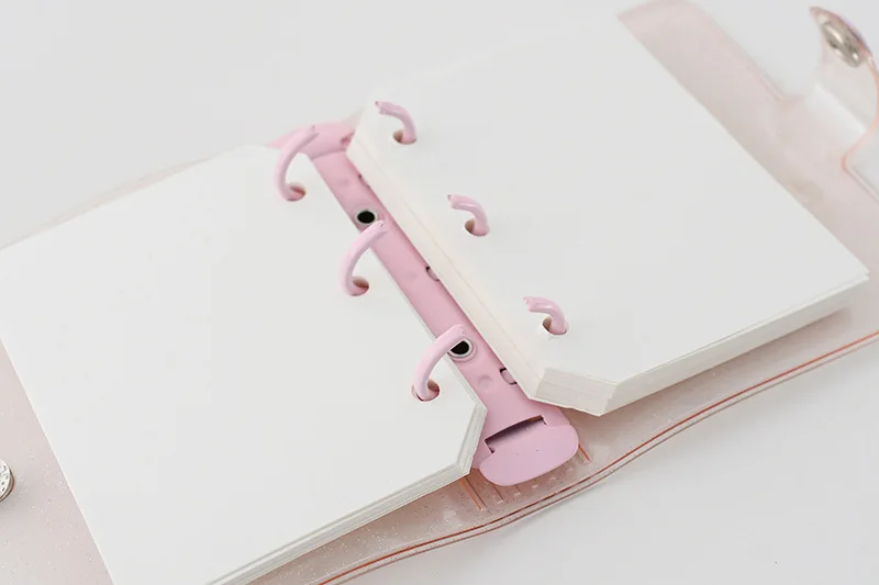 New Flash Crystal Large 3-hole Loose-leaf Notebook Mini PVC Transparent Case Portable Loose-leaf Coil Handbook
New Flash Crystal Large 3-hole Loose-leaf Notebook Mini PVC Transparent Case Portable Loose-leaf Coil Handbook
