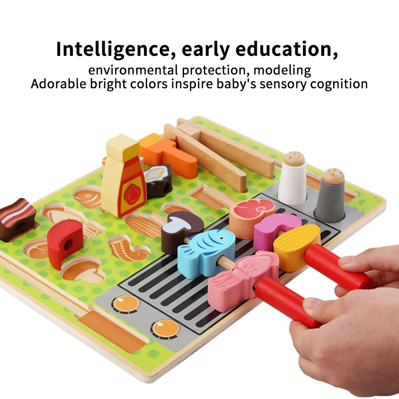 Wooden Play House Kitchen Toy Pretend Play Ice Cream Fruit Barbecue Set Mini Food Education Kids Toys Preschool Children Gifts
Wooden Play House Kitchen Toy Pretend Play Ice Cream Fruit Barbecue Set Mini Food Education Kids Toys Preschool Children Gifts