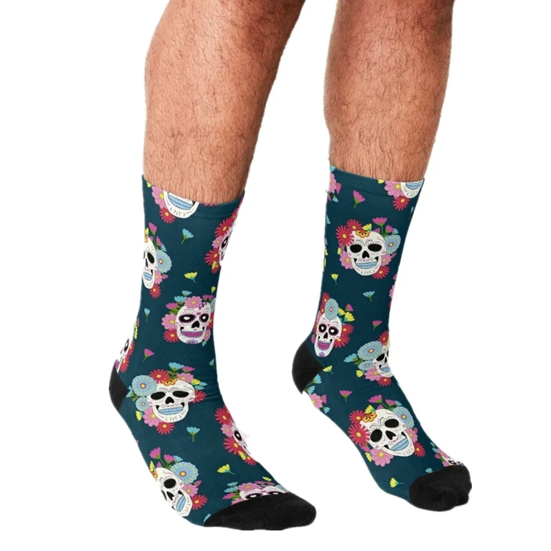 Funny Men's socks Sugar Skulls halloween Pattern Printed hip hop Men Happy Socks cute boys street style Crazy Socks for men
Funny Men's socks Sugar Skulls halloween Pattern Printed hip hop Men Happy Socks cute boys street style Crazy Socks for men