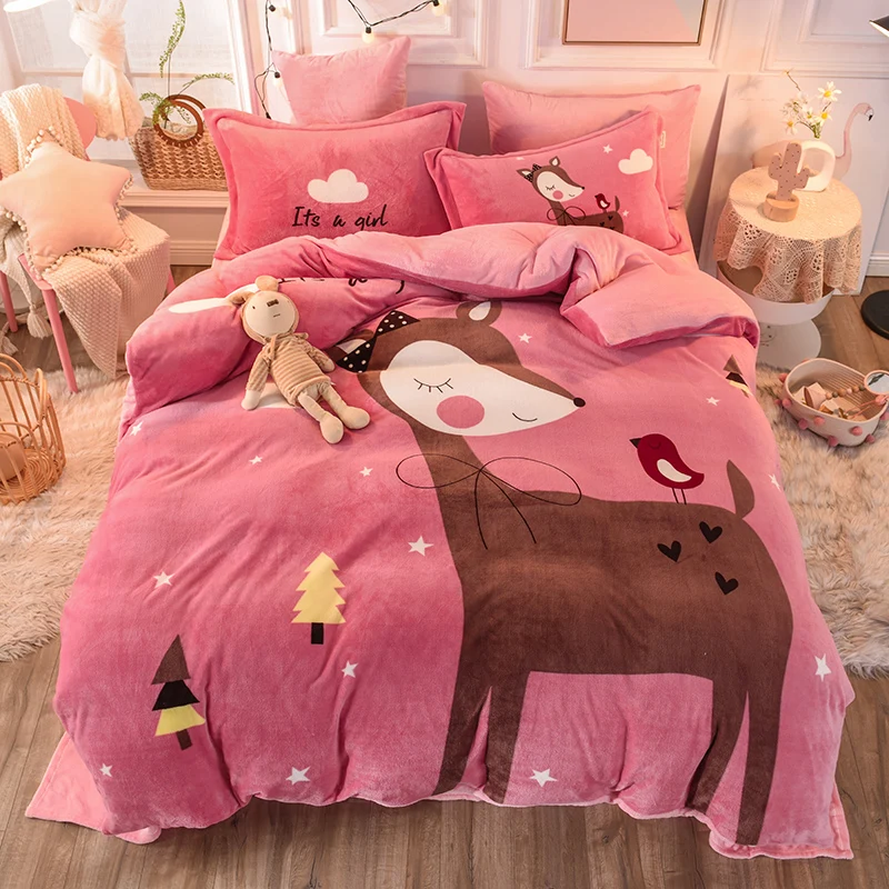 Winter Fashion Warm Bedding Set Printed Duvet Cover 3/4pcs Horse Coffee Christmas Bedclothes Soft Fleece Thicken Linens Reindeer
Winter Fashion Warm Bedding Set Printed Duvet Cover 3/4pcs Horse Coffee Christmas Bedclothes Soft Fleece Thicken Linens Reindeer