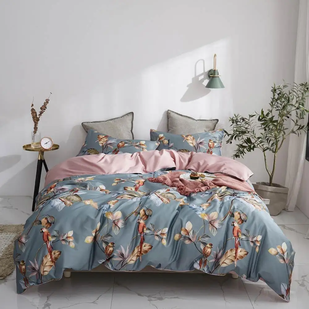 52 Grey Brown Birds Leaves Flowers Bedlinens Egyptian Cotton Bedding Set Queen King Size Flat sheet Duvet Cover Set
52 Grey Brown Birds Leaves Flowers Bedlinens Egyptian Cotton Bedding Set Queen King Size Flat sheet Duvet Cover Set