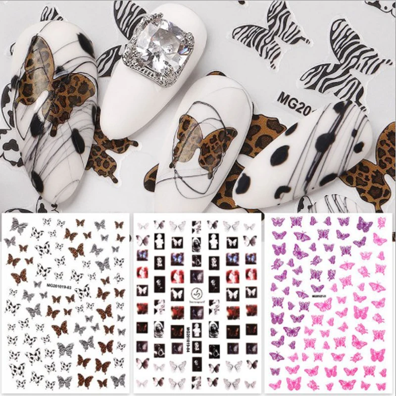 3D Nail Sticker Decals Self-adhesive Design Stickers for Nails Leopard Butterfly Manicure Nail Art Decoration HOT
3D Nail Sticker Decals Self-adhesive Design Stickers for Nails Leopard Butterfly Manicure Nail Art Decoration HOT