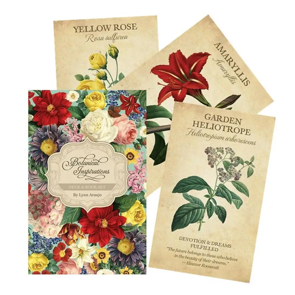45pcs Botanical Inspiration Oracle Cards Mysterious Divination Tarot Deck PDF Instruction For Women Girls Cards Game Board Game
45pcs Botanical Inspiration Oracle Cards Mysterious Divination Tarot Deck PDF Instruction For Women Girls Cards Game Board Game