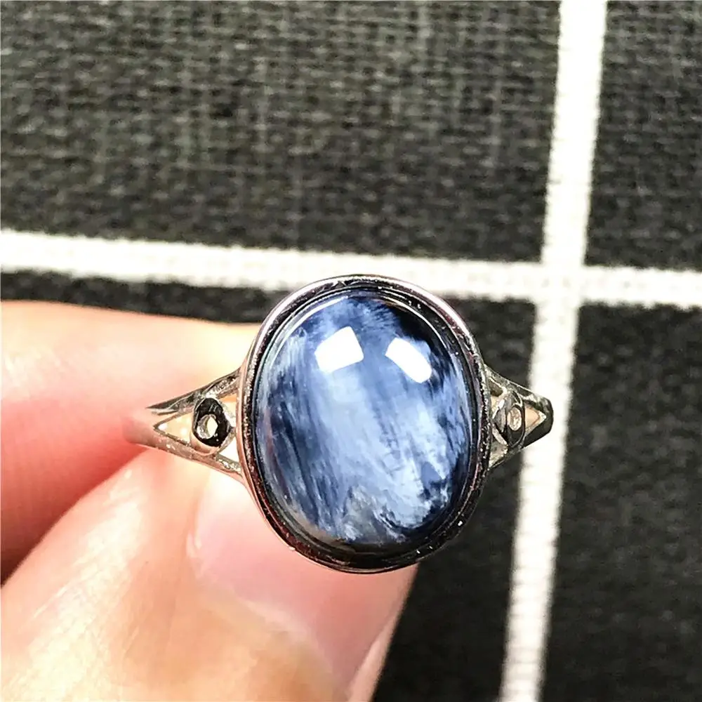 Top Natural Blue Pietersite Stone Ring For Woman Man Silver Sterling Namibia Energy 16x12mm Beads Adjustable Ring Jewelry AAAAA
Top Natural Blue Pietersite Stone Ring For Woman Man Silver Sterling Namibia Energy 16x12mm Beads Adjustable Ring Jewelry AAAAA
