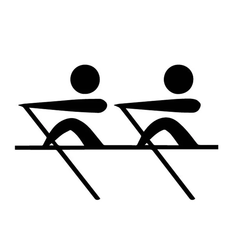 Car Stickers Double Tacit Understanding of Rowing Boat Decals Beautiful Decorative Stickers Creative Black/White, 15cm*10cm
Car Stickers Double Tacit Understanding of Rowing Boat Decals Beautiful Decorative Stickers Creative Black/White, 15cm*10cm