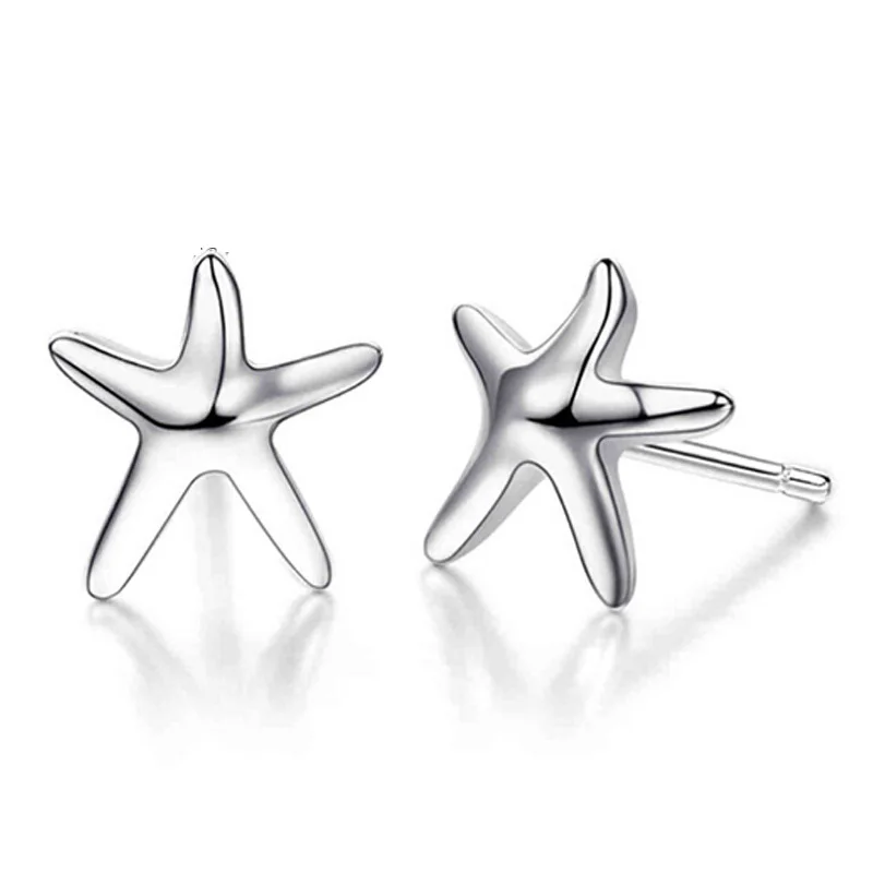 High Quality 925 Sterling Silver Charm Earrings Mini Starfish Studs Earring Women Girl Ladies Jewelry Wedding Gift
High Quality 925 Sterling Silver Charm Earrings Mini Starfish Studs Earring Women Girl Ladies Jewelry Wedding Gift