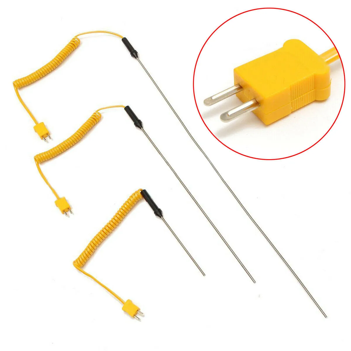 K-Type Thermocouple Probe Sensor Temperature Controller Probe -50 To 1200 High Sensitivity Durable
K-Type Thermocouple Probe Sensor Temperature Controller Probe -50 To 1200 High Sensitivity Durable
