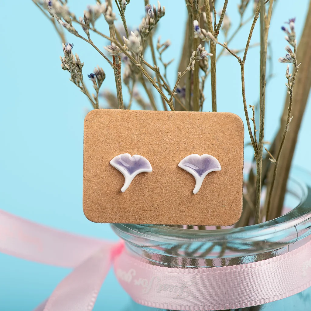 Plant series multicolor ginkgo leaf ceramic earrings Fashion Gift Ear Studs Jewelry Wholesale For Women Girl #LY202
Plant series multicolor ginkgo leaf ceramic earrings Fashion Gift Ear Studs Jewelry Wholesale For Women Girl #LY202