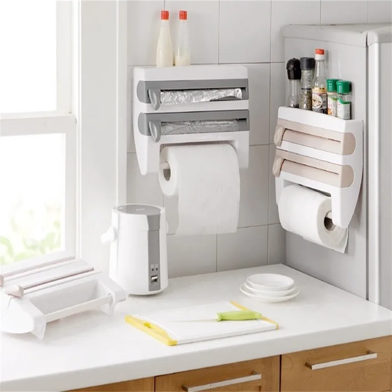 Plastic Holder Refrigerator Cling Film Cutting Storage Rack Wrap Cutter Wall Hanging Paper Towel Holder Kitchen Organizer
Plastic Holder Refrigerator Cling Film Cutting Storage Rack Wrap Cutter Wall Hanging Paper Towel Holder Kitchen Organizer