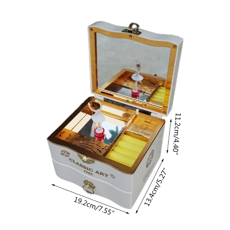 2 Colors Creative Classic Romantic Rotation Dancer Piano Music Box Antique Metal Plastic Jewelry Box Birthday Gift Toy Home
2 Colors Creative Classic Romantic Rotation Dancer Piano Music Box Antique Metal Plastic Jewelry Box Birthday Gift Toy Home