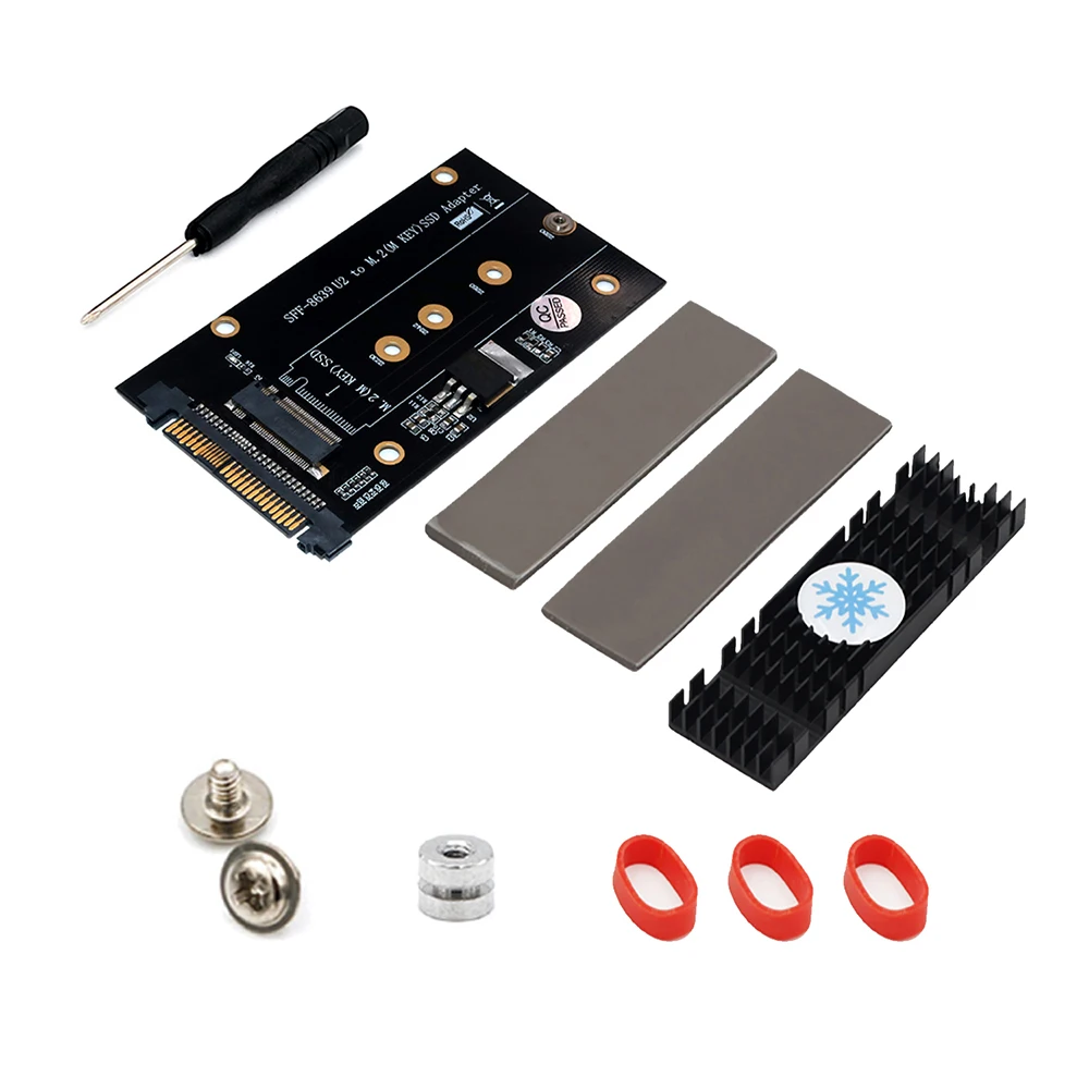 QINDIAN Add On Card M.2 NVMe PCI-E SSD to PCI-E U.2 SFF-8639 Adapter Card M2 M Key Adapter M.2 NVME to U.2 with M.2 Heatsink NEW
QINDIAN Add On Card M.2 NVMe PCI-E SSD to PCI-E U.2 SFF-8639 Adapter Card M2 M Key Adapter M.2 NVME to U.2 with M.2 Heatsink NEW