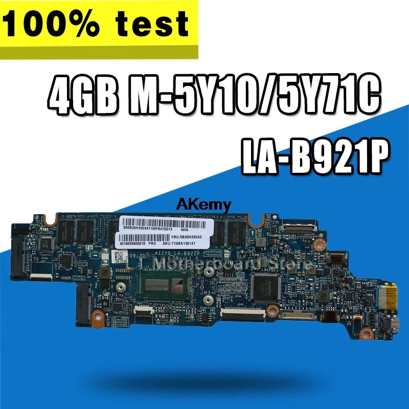LA-B921P mothebroard For Lenovo Yoga 3-1170 Yoga 3 AIZY0 LA-B921P 4GB M-5Y10C 11 Laptop Motherboard CPU testado original
LA-B921P mothebroard For Lenovo Yoga 3-1170 Yoga 3 AIZY0 LA-B921P 4GB M-5Y10C 11 Laptop Motherboard CPU testado original