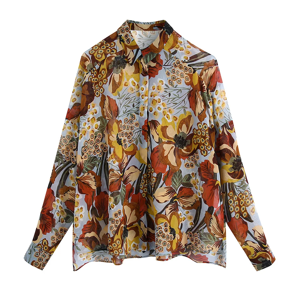 Chiffon Blouses Women Shirts Tops 2021 Long Sleeve Vintage Floral Print Shirt Turn Down Collar Button Up Oversized Shirt Top
Chiffon Blouses Women Shirts Tops 2021 Long Sleeve Vintage Floral Print Shirt Turn Down Collar Button Up Oversized Shirt Top