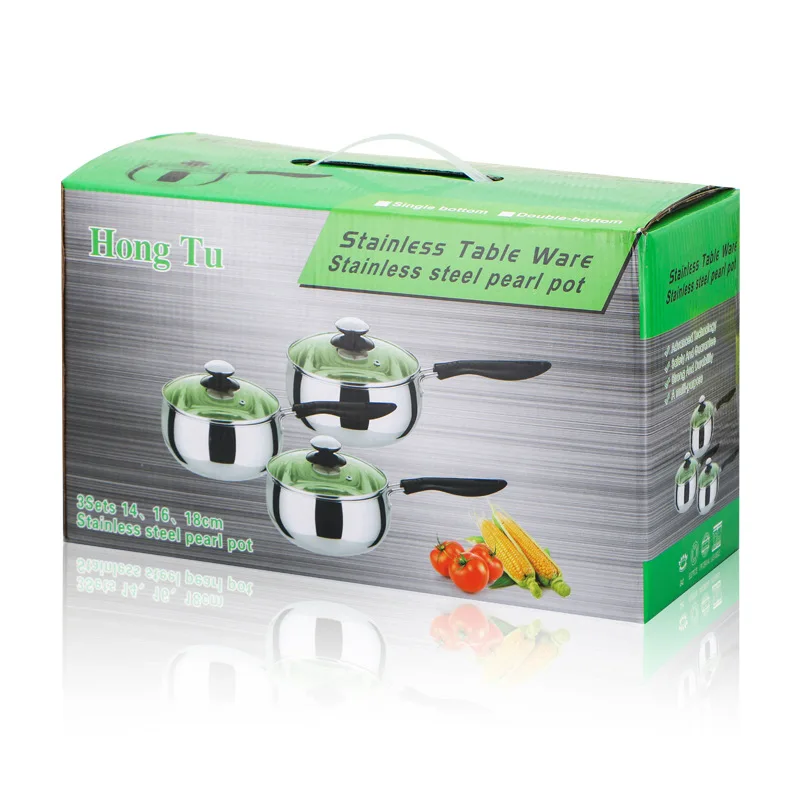 Stainless steel single handle milk pot baby supplementary food pot general purpose induction cooker kitchen cooking pots set
Stainless steel single handle milk pot baby supplementary food pot general purpose induction cooker kitchen cooking pots set