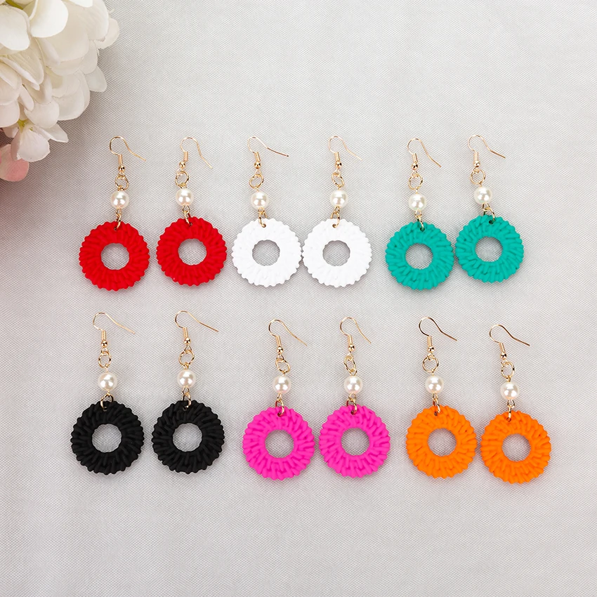 1 Pair Women Drop Earrings Bohemian acrylic Earrings Unique Round Fashion Birthday Jewelry Gifts
1 Pair Women Drop Earrings Bohemian acrylic Earrings Unique Round Fashion Birthday Jewelry Gifts