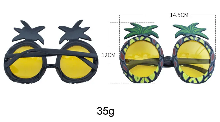 

Beach Hawaii Parties Tropical Decorations Funny Glasses Pineapple Sunglasses Summer Luau Hawaiian Party Event