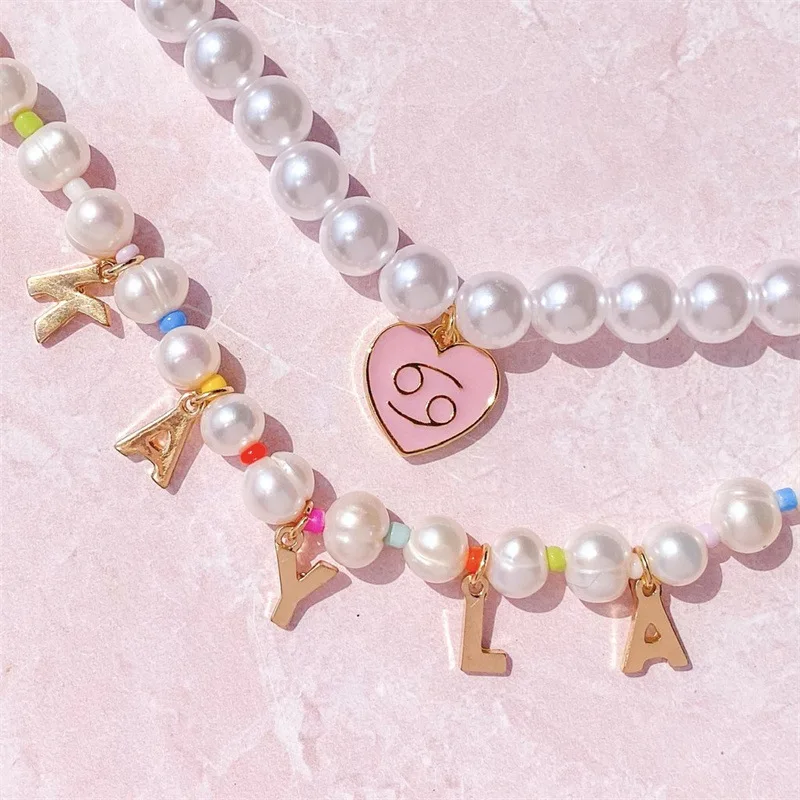 Vintage Heart Zodiac Necklaces For Women Stainless Steel 12 Constellation Pendant Imitation Pearl Chain Necklace Jewelry Gift
Vintage Heart Zodiac Necklaces For Women Stainless Steel 12 Constellation Pendant Imitation Pearl Chain Necklace Jewelry Gift