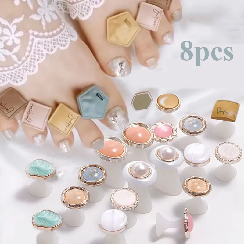 8 Pcs/Pack Toe Separator Cute Soft Silicone Toes Lock Tools Flower Shaped Pearl Diamond Nail Art Japanese Style Nail Art Tools
8 Pcs/Pack Toe Separator Cute Soft Silicone Toes Lock Tools Flower Shaped Pearl Diamond Nail Art Japanese Style Nail Art Tools