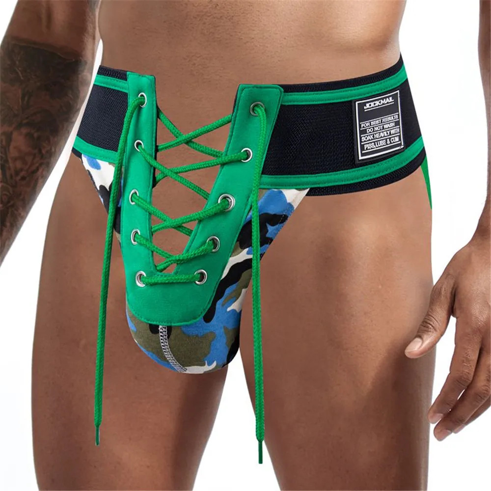 Superbody SexyThong Для мужчин Ракушки разного возраста хлопковые трусы на шнуровке
