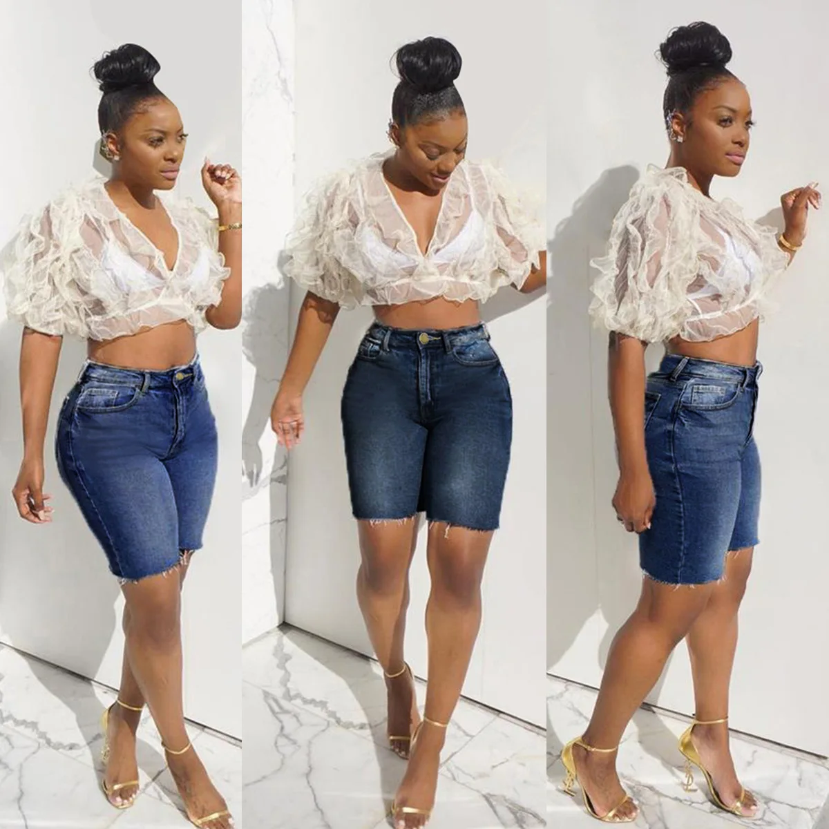 Knee Length Jeans Women 2021 Summer Fashion Push Up High Waist Skinny Jeans Shorts Woman Casual Slim Denim Shorts Plus Size 3XL
Knee Length Jeans Women 2021 Summer Fashion Push Up High Waist Skinny Jeans Shorts Woman Casual Slim Denim Shorts Plus Size 3XL