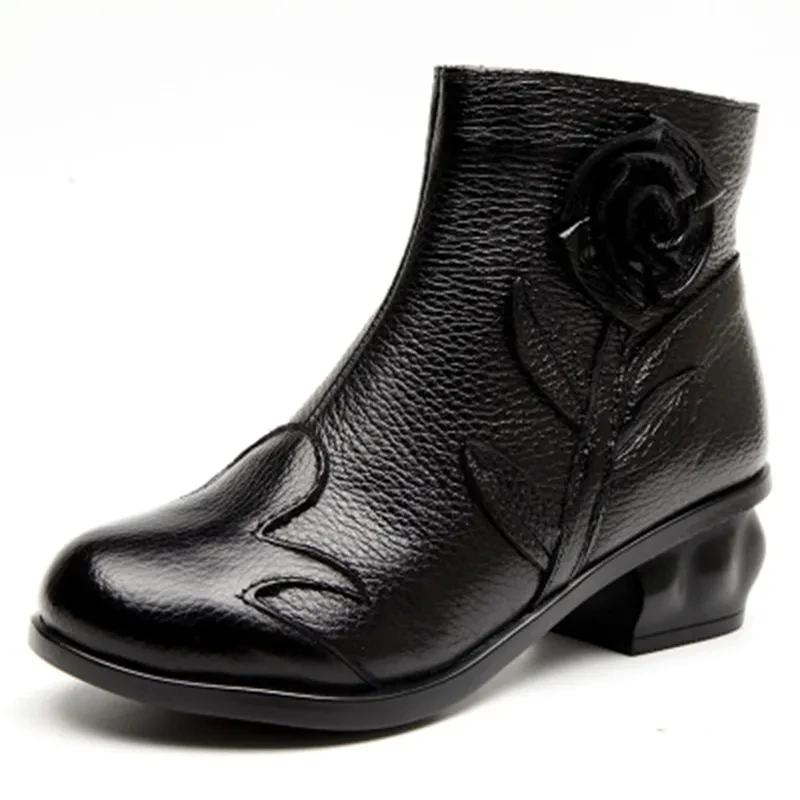 Superstar genuine leather autumn winter shoes for women ankle boots black leisure walking shoes ladies boots
Superstar genuine leather autumn winter shoes for women ankle boots black leisure walking shoes ladies boots