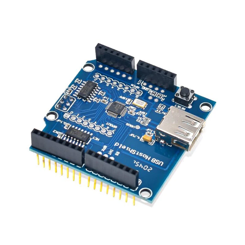 USB Host Shield 2.0 for Arduino UNO MEGA ADK Compatible for Android ADK DIY Electronic Module Board
USB Host Shield 2.0 for Arduino UNO MEGA ADK Compatible for Android ADK DIY Electronic Module Board