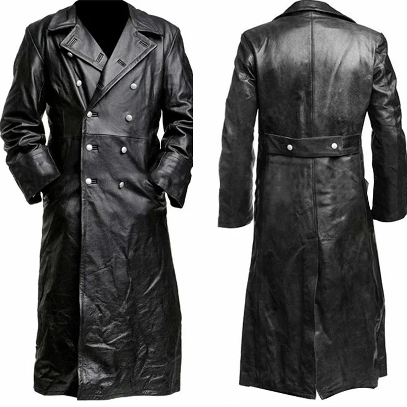 2020 Men's Outwear Motorcycle Gothic Steampunk Vampire Long PU Leather Trench Jacket Coat Plus Size S-5XL
2020 Men's Outwear Motorcycle Gothic Steampunk Vampire Long PU Leather Trench Jacket Coat Plus Size S-5XL