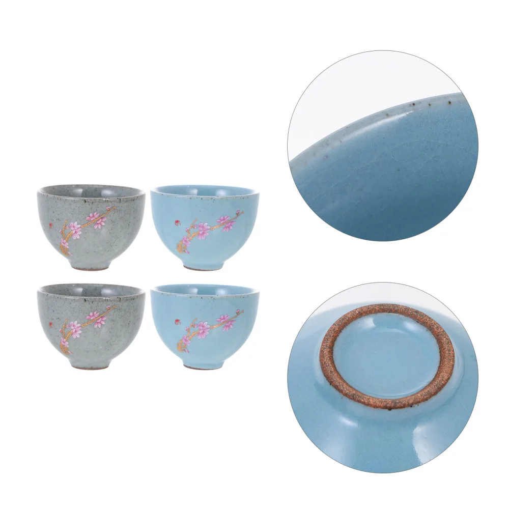 4pcs Household Tea Cups Exquisite Ceramic Teaware Tea Cups (Assorted Color) 
4pcs Household Tea Cups Exquisite Ceramic Teaware Tea Cups (Assorted Color)