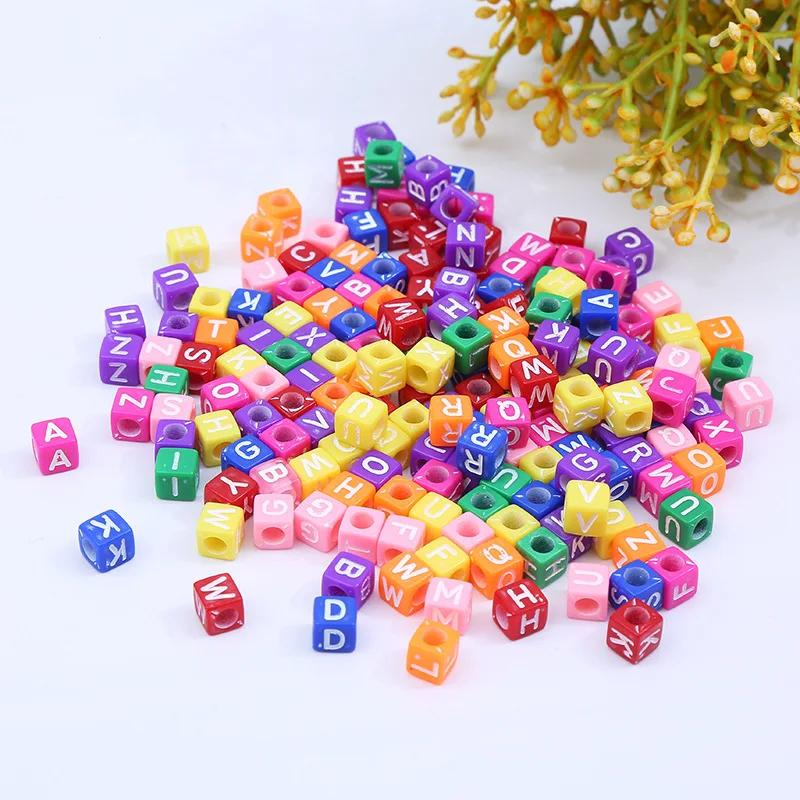 100pcs 6/7mm Mix Letter Square Alphabet Acrylic Beads DIY Jewelry Making For Bracelet Necklace Accessories
100pcs 6/7mm Mix Letter Square Alphabet Acrylic Beads DIY Jewelry Making For Bracelet Necklace Accessories
