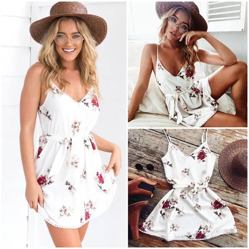 VS&LLWQ Womens Summer Dresses Floral Mini Dress Sexy Strappy V Neck Vestido Print Sundress Ladies Casual Summer Dress
VS&LLWQ Womens Summer Dresses Floral Mini Dress Sexy Strappy V Neck Vestido Print Sundress Ladies Casual Summer Dress