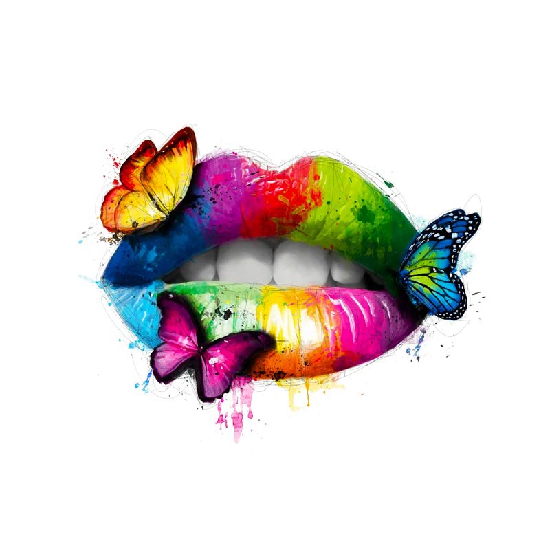 Patches For Clothing Sexy Colored Lips Thermal Stickers For Clothes DIY Heat Transfer Butterfly Patch Iron On Transfer
Patches For Clothing Sexy Colored Lips Thermal Stickers For Clothes DIY Heat Transfer Butterfly Patch Iron On Transfer
